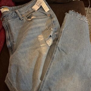 Goldie Blues- Cheeky Slim Boot Distressed Jeans